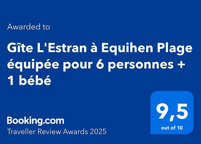 Gite L\'Estran A Equihen Plage Equipee Pour 6 Personnes + 1 Bebe
